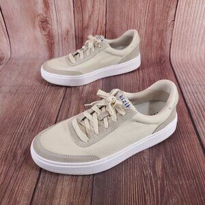 *READ* Kizik Prague Unisex W9 M7.5 Beige Hands Free Canvas Casual Shoes Sneakers